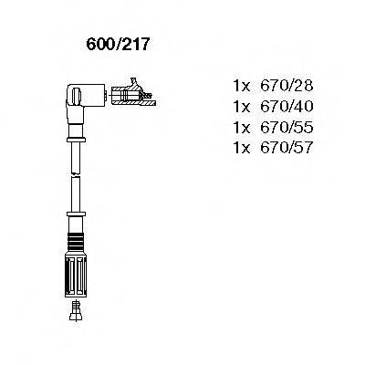 BREMI 600217 Комплект дротів запалювання