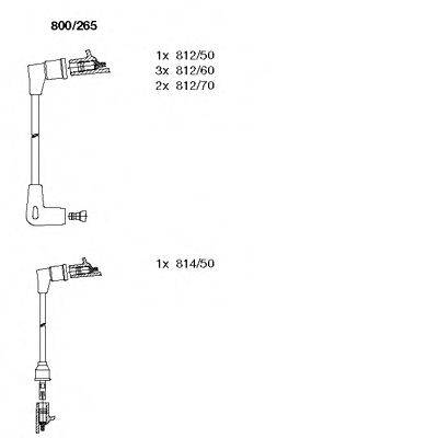 BREMI 800265 Комплект дротів запалювання