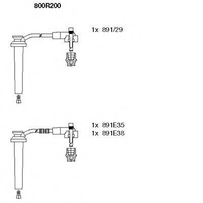 BREMI 800R200 Комплект дротів запалювання