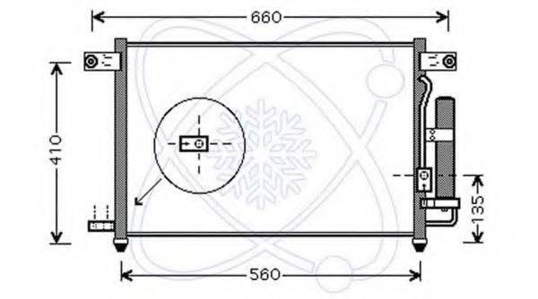 ELECTRO AUTO 30D0034 Конденсатор, кондиціонер