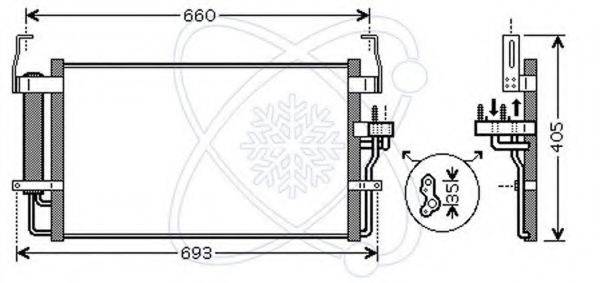 ELECTRO AUTO 30Y0025 Конденсатор, кондиціонер