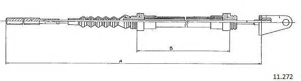 CABOR 11272 Трос, управління зчепленням