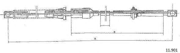 CABOR 11901 Тросик газу