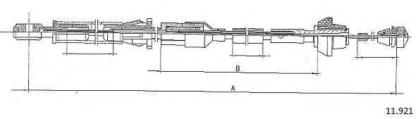 CABOR 11921 Тросик газу