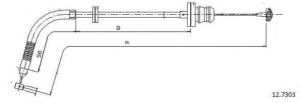 CABOR 127303 Тросик газу