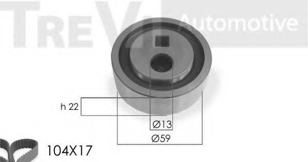 TREVI AUTOMOTIVE KD1000 Комплект ременя ГРМ