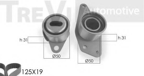 TREVI AUTOMOTIVE KD1008 Комплект ременя ГРМ