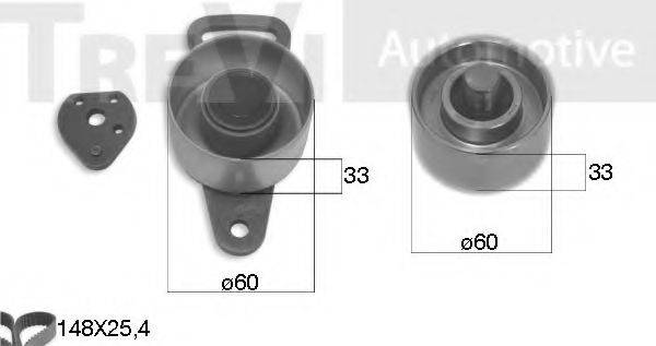 TREVI AUTOMOTIVE KD1012 Комплект ременя ГРМ