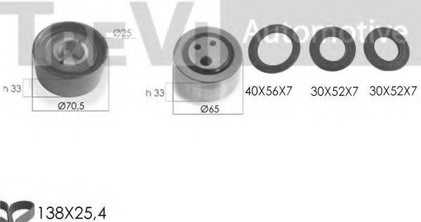 TREVI AUTOMOTIVE KD1065S Комплект ременя ГРМ