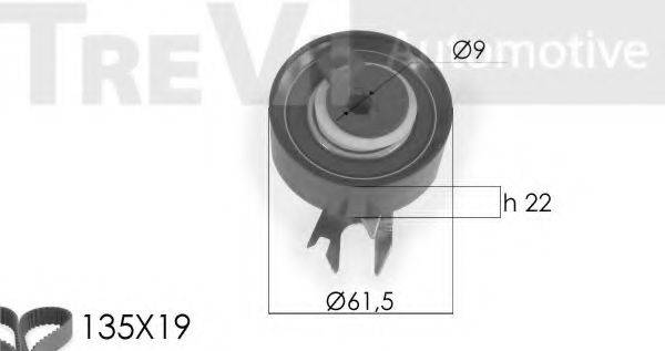 TREVI AUTOMOTIVE KD1161 Комплект ременя ГРМ