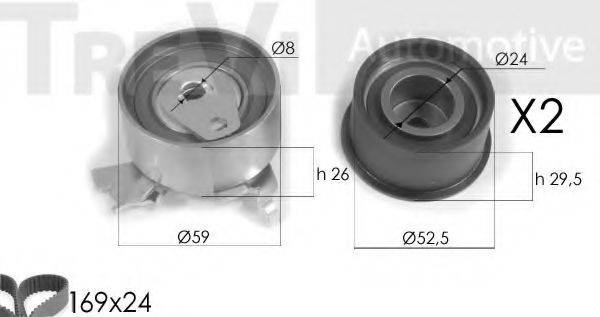 TREVI AUTOMOTIVE KD1177 Комплект ременя ГРМ