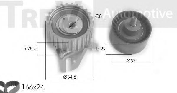 TREVI AUTOMOTIVE KD1225 Комплект ременя ГРМ