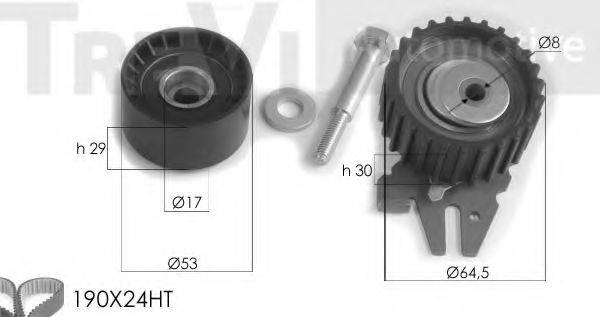 TREVI AUTOMOTIVE KD1231 Комплект ременя ГРМ