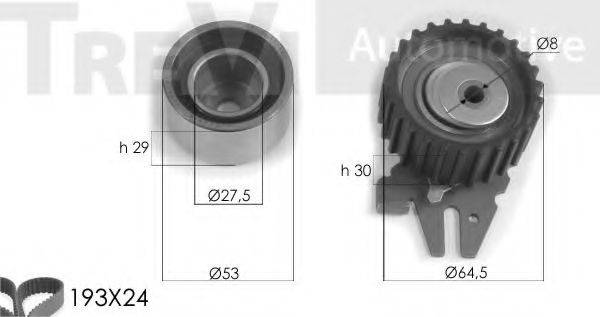 TREVI AUTOMOTIVE KD1233 Комплект ременя ГРМ