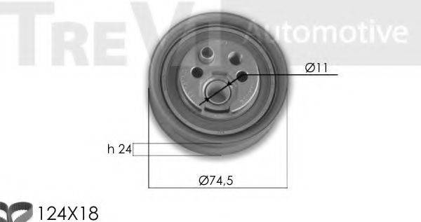 TREVI AUTOMOTIVE KD1291 Комплект ременя ГРМ