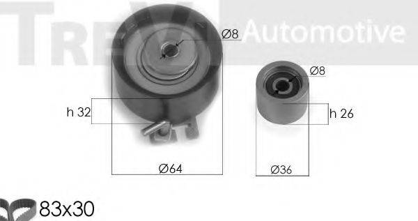 TREVI AUTOMOTIVE KD1303 Комплект ременя ГРМ