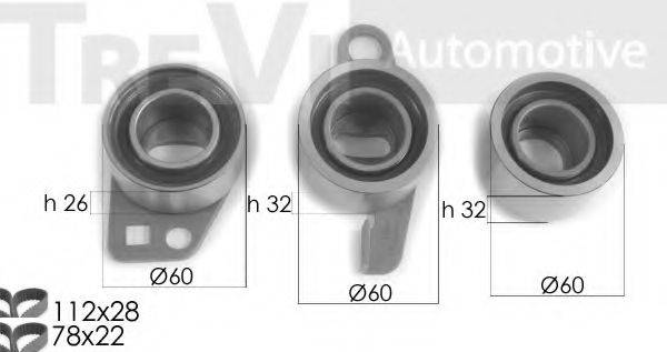 TREVI AUTOMOTIVE KD1368 Комплект ременя ГРМ