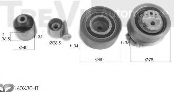 TREVI AUTOMOTIVE KD1425 Комплект ременя ГРМ