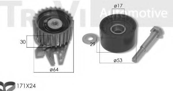 TREVI AUTOMOTIVE KD1464 Комплект ременя ГРМ