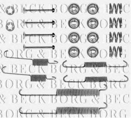 BORG & BECK BBK6132 Комплектуючі, колодки дискового гальма