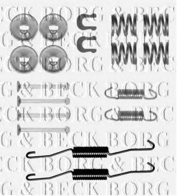 BORG & BECK BBK6197 Комплектуючі, колодки дискового гальма