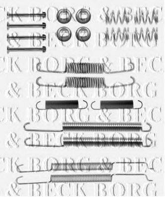 BORG & BECK BBK6267 Комплектуючі, колодки дискового гальма