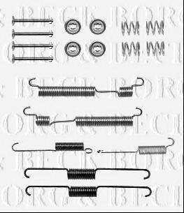 BORG & BECK BBK6273 Комплектуючі, колодки дискового гальма