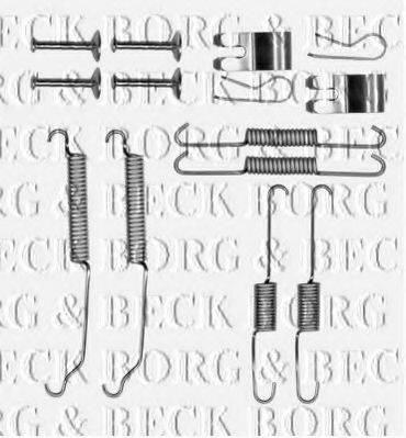 BORG & BECK BBK6316 Комплектуючі, колодки дискового гальма