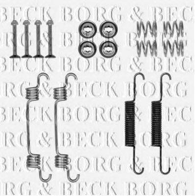 BORG & BECK BBK6318 Комплектуючі, колодки дискового гальма