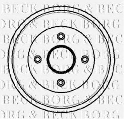 BORG & BECK BBR7034 Гальмівний барабан