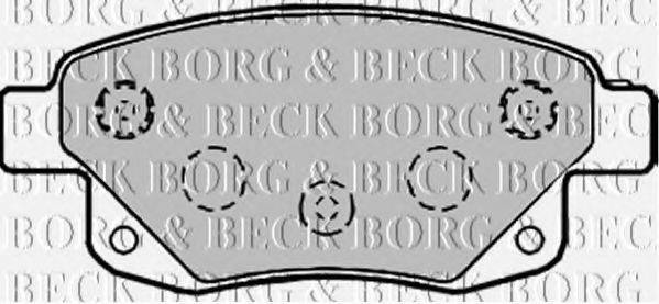 BORG & BECK BBP1966 Комплект гальмівних колодок, дискове гальмо