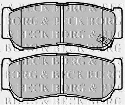 BORG & BECK BBP2007 Комплект гальмівних колодок, дискове гальмо