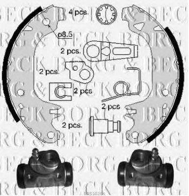 BORG & BECK BBS1020K Комплект гальмівних колодок