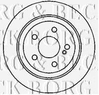 BORG & BECK BBD4354 гальмівний диск