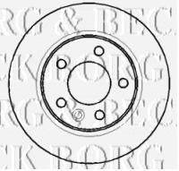 BORG & BECK BBD4387 гальмівний диск