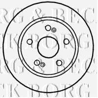 BORG & BECK BBD4643 гальмівний диск