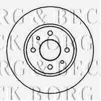 BORG & BECK BBD4880 гальмівний диск