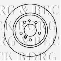 BORG & BECK BBD5151 гальмівний диск