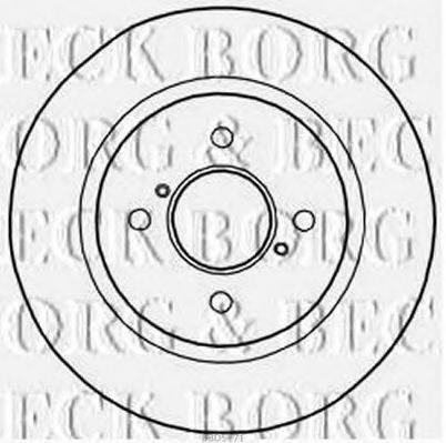 BORG & BECK BBD5171 гальмівний диск