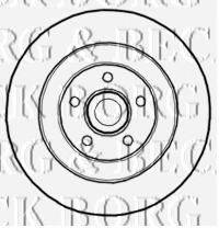 BORG & BECK BBD5839S гальмівний диск