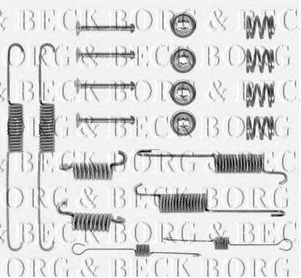 BORG & BECK BBK6024 Комплектуючі, колодки дискового гальма