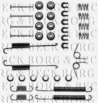 BORG & BECK BBK6060 Комплектуючі, колодки дискового гальма