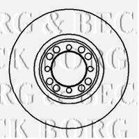 BORG & BECK BBD4863 гальмівний диск