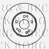 BORG & BECK BBD5002 гальмівний диск