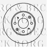 BORG & BECK BBD5114 гальмівний диск