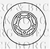 BORG & BECK BBD5845S гальмівний диск