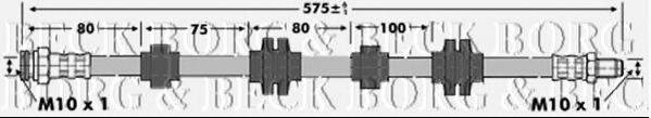 BORG & BECK BBH6887 Гальмівний шланг