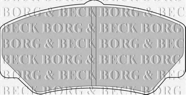 BORG & BECK BBP1110 Комплект гальмівних колодок, дискове гальмо