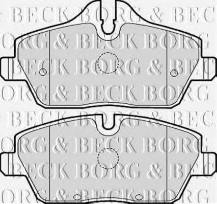 BORG & BECK BBP2051 Комплект гальмівних колодок, дискове гальмо
