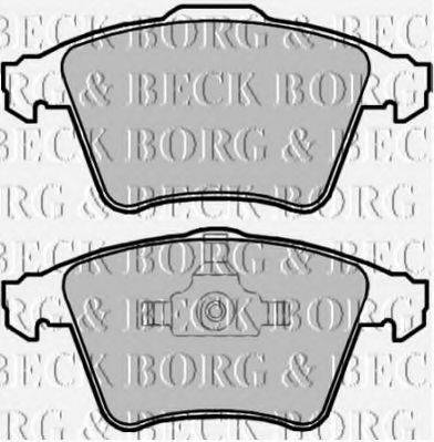 BORG & BECK BBP2108 Комплект гальмівних колодок, дискове гальмо